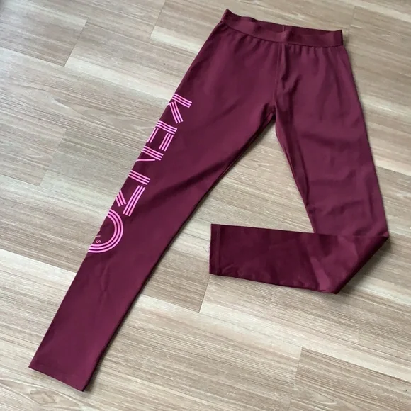 COPY - Kenzo Paris burgundy size small yoga pants leggings - Picture 7 of 11